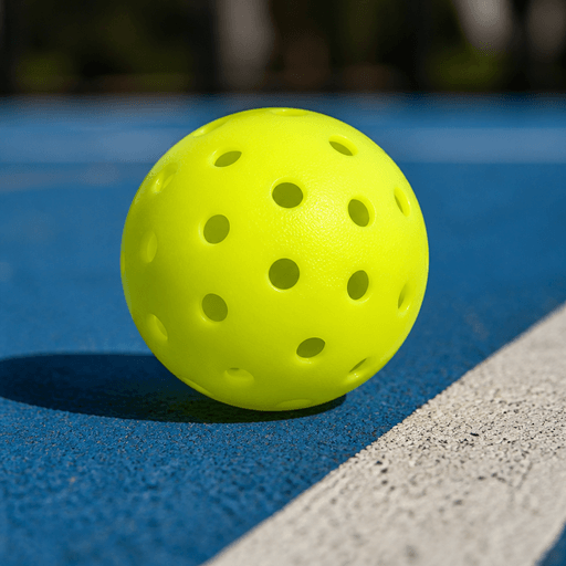 Pickleball on the court line