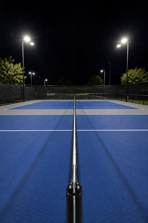 Night pickleball court